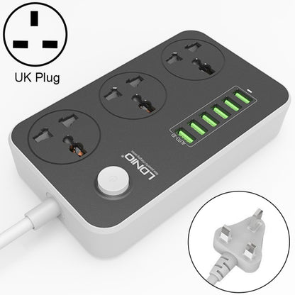LDNIO SC3604 6 x USB Ports Multi-function Travel Home Office Socket, Cable Length: 2m, UK Plug - Consumer Electronics by LDNIO | Online Shopping UK | buy2fix