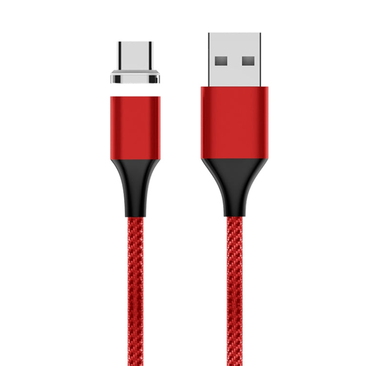 M11 5A USB to USB-C / Type-C Nylon Braided Magnetic Data Cable, Cable Length: 1m (Red) - Mobile Accessories by buy2fix | Online Shopping UK | buy2fix