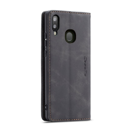 CaseMe-013 Multifunctional Retro Frosted Horizontal Flip Leather Case for Galaxy A40, with Card Slot & Holder & Wallet(Black) - Galaxy Phone Cases by CaseMe | Online Shopping UK | buy2fix