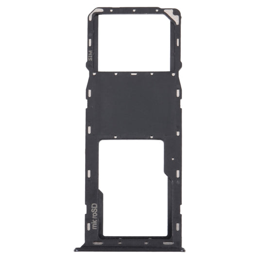 For Samsung Galaxy A03s SM-A037U Original SIM Card Tray + Micro SD card tray (Black) - Repair & Spare Parts by buy2fix | Online Shopping UK | buy2fix