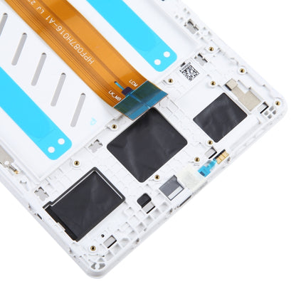 For Samsung Galaxy Tab A7 Lite SM-T225 LTE Edition Original LCD Screen Digitizer Full Assembly with Frame (White) - LCD Screen by buy2fix | Online Shopping UK | buy2fix