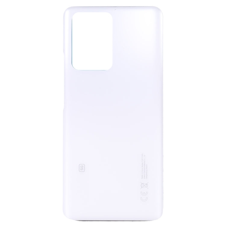 Glass Battery Back Cover for Xiaomi 11T/11T Pro(White) - Repair & Spare Parts by buy2fix | Online Shopping UK | buy2fix