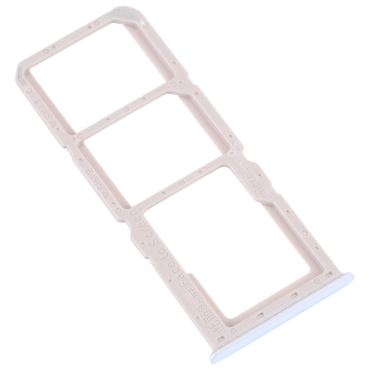 For OPPO A52 4G SIM Card Tray + SIM Card Tray + Micro SD Card Tray (White) - Card Socket by buy2fix | Online Shopping UK | buy2fix