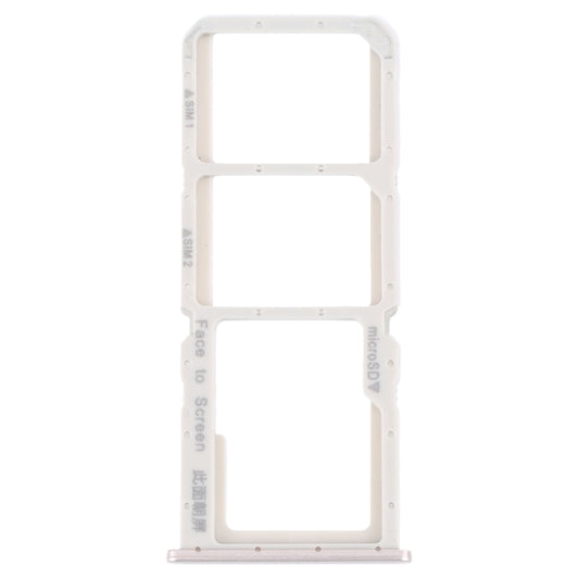 For OPPO A73 4G / F17 / A93 4G / A73 5G SIM Card Tray + SIM Card Tray + Micro SD Card Tray (Gold) - Card Socket by buy2fix | Online Shopping UK | buy2fix
