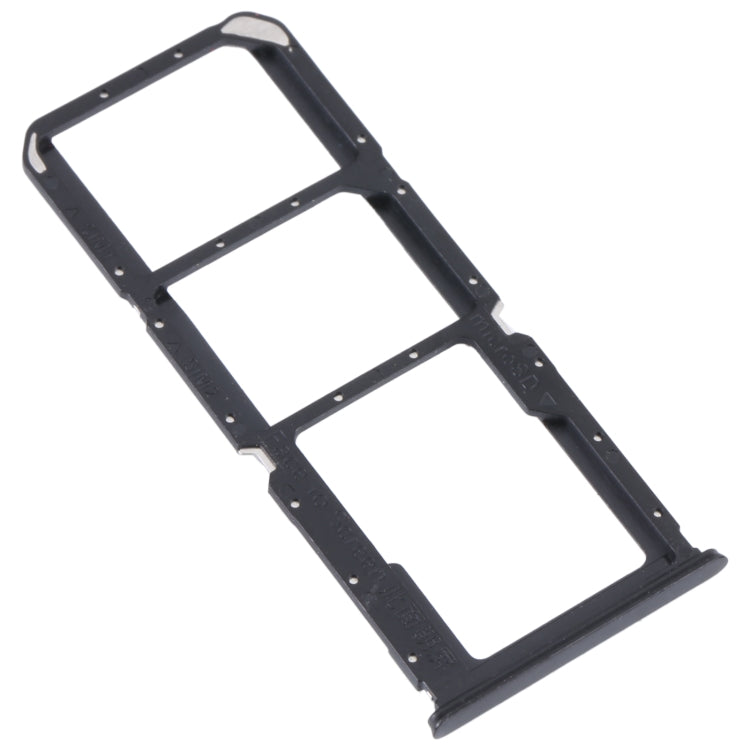 For OPPO K9S SIM Card Tray + SIM Card Tray + Micro SD Card Tray (Black) - Card Socket by buy2fix | Online Shopping UK | buy2fix
