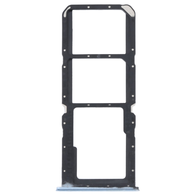 For OPPO K9x SIM Card Tray + SIM Card Tray + Micro SD Card Tray (Blue) - Card Socket by buy2fix | Online Shopping UK | buy2fix