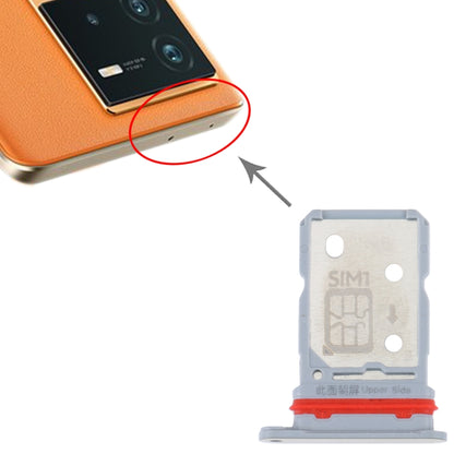For vivo iQOO Neo6 SIM Card Tray + SIM Card Tray (Gold) - Card Socket by buy2fix | Online Shopping UK | buy2fix