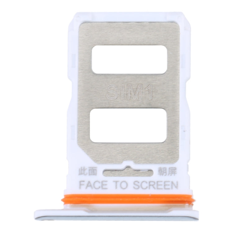 For Xiaomi Redmi K50 Ultra SIM Card Tray + SIM Card Tray (Silver) - Card Tray by buy2fix | Online Shopping UK | buy2fix