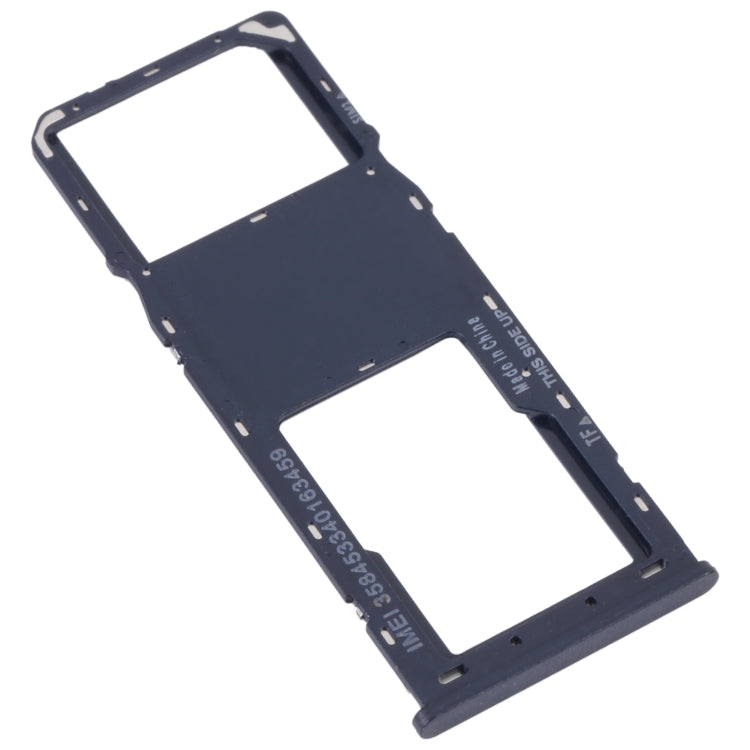 For Alcatel 1V 2021 Original SIM Card Tray + Micro SD Card Tray(Blue) - Card Tray by buy2fix | Online Shopping UK | buy2fix