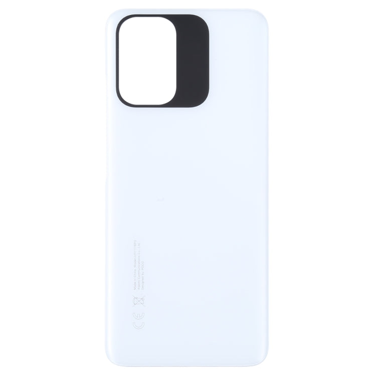 For Xiaomi Poco M5s Original Battery Back Cover(White) - Repair & Spare Parts by buy2fix | Online Shopping UK | buy2fix