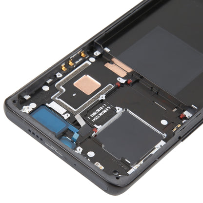 For Xiaomi 12S Ultra Original Front Housing LCD Frame Bezel Plate (Black) - Repair & Spare Parts by buy2fix | Online Shopping UK | buy2fix