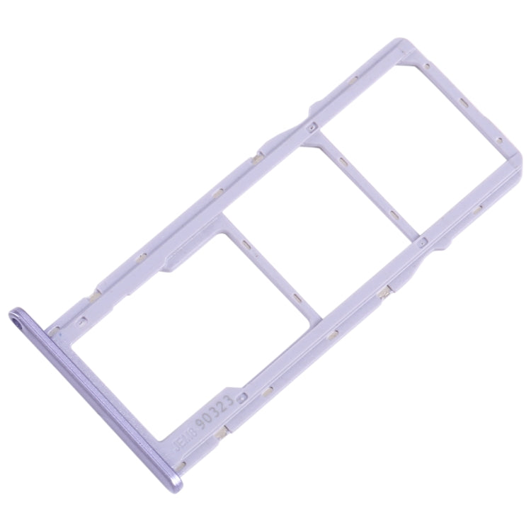 For Motorola Moto G7 Play SIM Card Tray + SIM Card Tray + Micro SD Card Tray (Purple) - Card Socket by buy2fix | Online Shopping UK | buy2fix