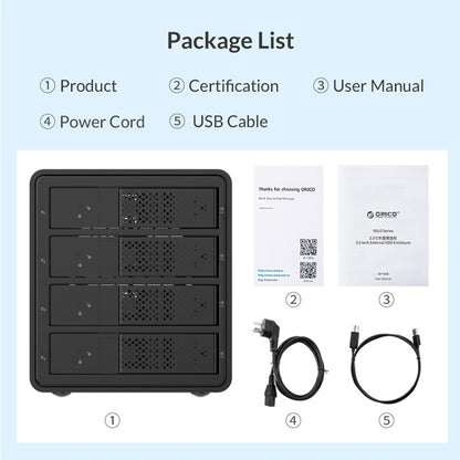 ORICO 9548U3-BK 3.5-Inch Multi-Bay Hard Drive Enclosure - Computer & Networking by ORICO | Online Shopping UK | buy2fix