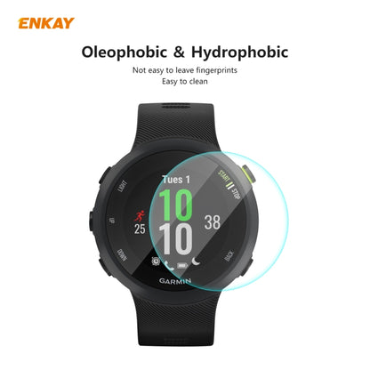 For Garmin Forerunner 45 / 45S ENKAY Hat-Prince 0.2mm 9H 2.15D Curved Edge Tempered Glass Screen Protector  Watch Film - Screen Protector by ENKAY | Online Shopping UK | buy2fix