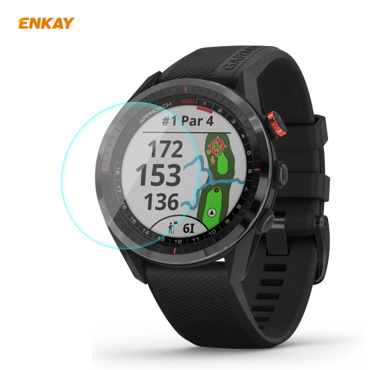 For Garmin Approach S62 ENKAY Hat-Prince 0.2mm 9H 2.15D Curved Edge Tempered Glass Screen Protector  Watch Film - Screen Protector by ENKAY | Online Shopping UK | buy2fix