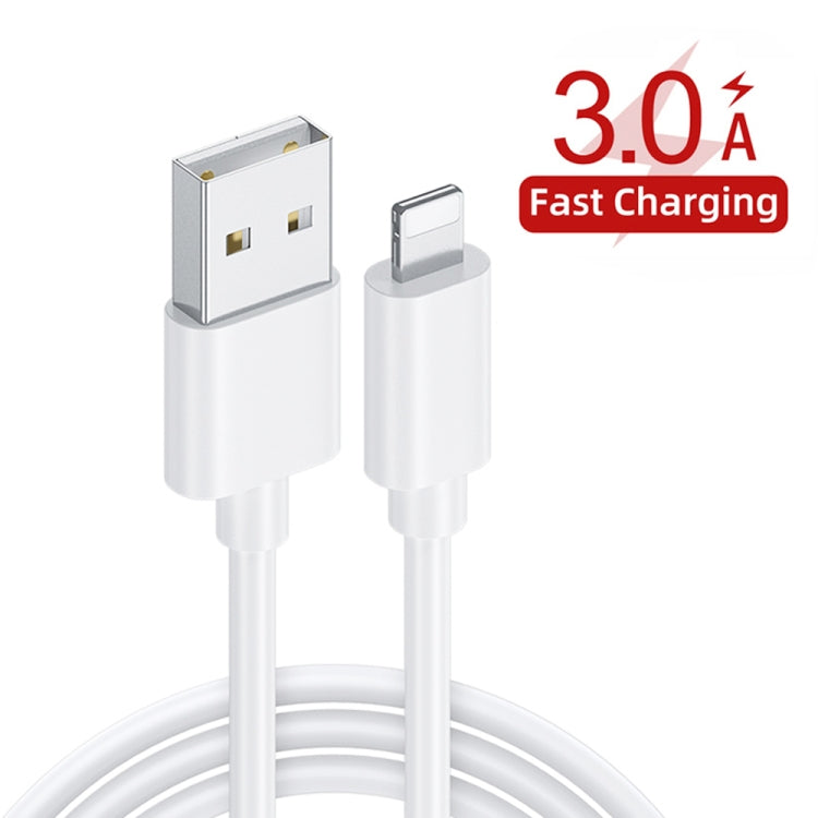 2 in 1 1m USB to 8 Pin Data Cable + 30W QC 3.0 4 USB Interfaces Mobile Phone Tablet PC Universal Quick Charger Travel Charger Set, EU Plug(White) - Apple Accessories by buy2fix | Online Shopping UK | buy2fix