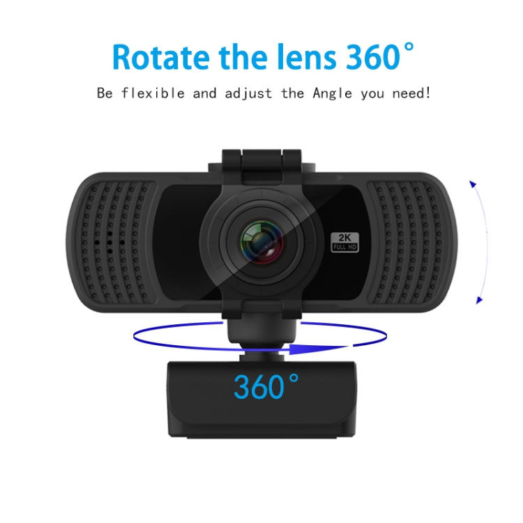 Richwell PC-06 Mini 360 Degrees Rotating 4.0 MP HD Auto Focus PC Webcam with Noise Reduction Microphone - HD Camera by Richwell | Online Shopping UK | buy2fix