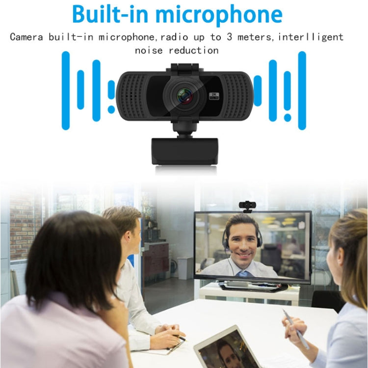 Richwell PC-06 Mini 360 Degrees Rotating 4.0 MP HD Auto Focus PC Webcam with Noise Reduction Microphone - HD Camera by Richwell | Online Shopping UK | buy2fix