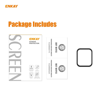 For Apple Watch 6/5/4/SE 40mm ENKAY Hat-Prince 0.2mm 9H Surface Hardness 3D Explosion-proof Aluminum Alloy Edge Full Screen Tempered Glass Screen Film - Watch Cases by ENKAY | Online Shopping UK | buy2fix