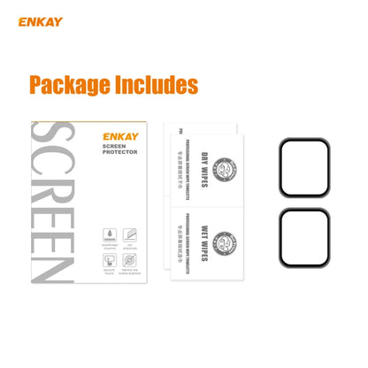 For Apple Watch 6/5/4/SE 40mm 2 PCS ENKAY Hat-Prince 3D Full Screen Soft PC Edge + PMMA HD Screen Protector Film - Watch Cases by ENKAY | Online Shopping UK | buy2fix