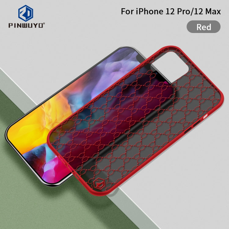 For iPhone 12 / 12 Pro PINWUYO Series 2 Generation PC + TPU Anti-drop All-inclusive Protective Case(Red) - iPhone 12 / 12 Pro Cases by PINWUYO | Online Shopping UK | buy2fix