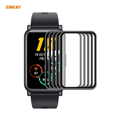 5 PCS For Huawei Honor Watch ES ENKAY Hat-Prince 3D Full Screen Soft PC Edge + PMMA HD Screen Protector Film - Screen Protector by ENKAY | Online Shopping UK | buy2fix