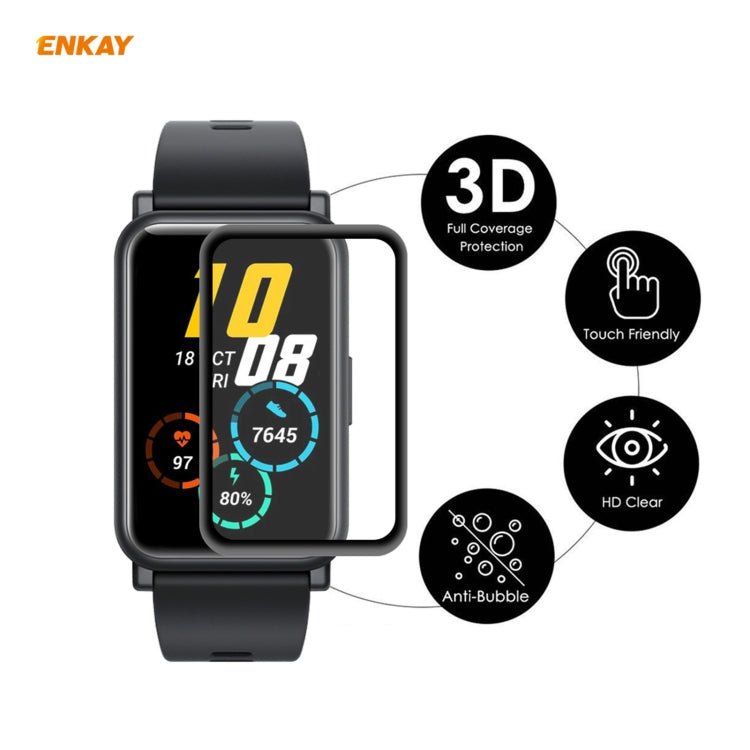 5 PCS For Huawei Honor Watch ES ENKAY Hat-Prince 3D Full Screen Soft PC Edge + PMMA HD Screen Protector Film - Screen Protector by ENKAY | Online Shopping UK | buy2fix