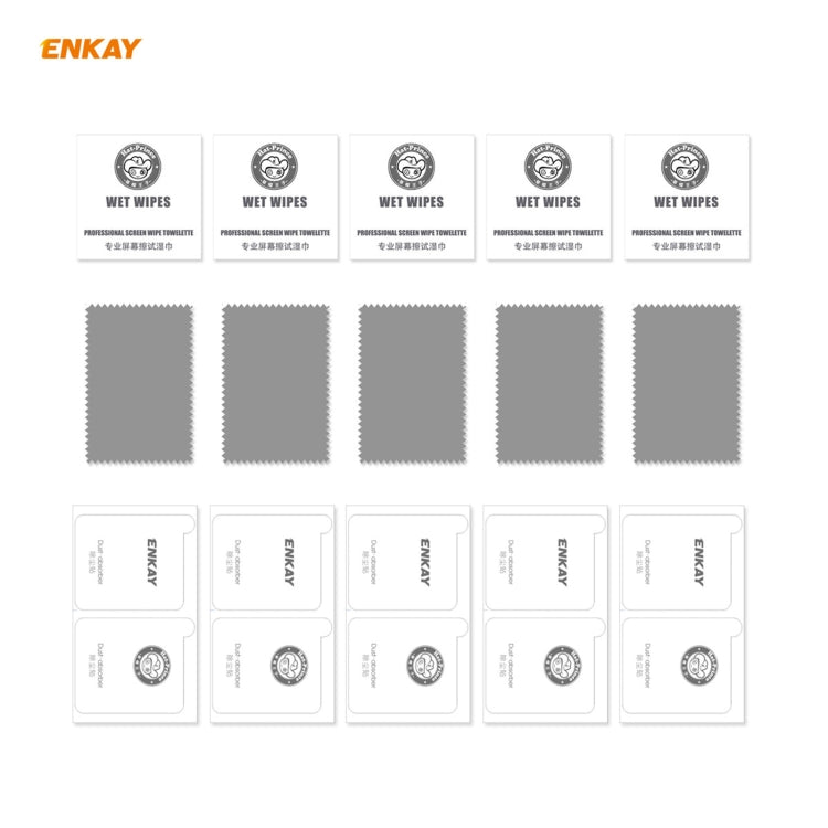 For Huawei P Smart 2021 5 PCS ENKAY Hat-Prince Full Glue 0.26mm 9H 2.5D Tempered Glass Full Coverage Film - Huawei Tempered Glass by PINWUYO | Online Shopping UK | buy2fix