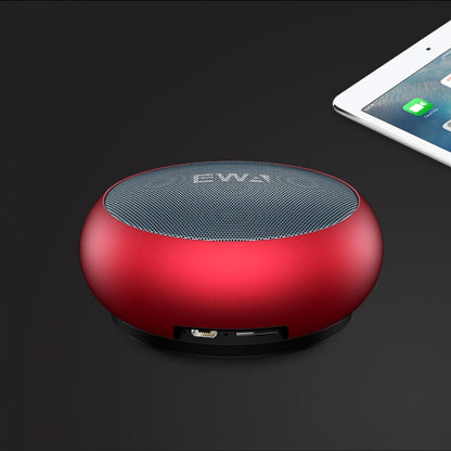 EWA A110 IPX5 Waterproof Portable Mini Metal Wireless Bluetooth Speaker Supports 3.5mm Audio & 32GB TF Card & Calls(Red) - Mini Speaker by EWA | Online Shopping UK | buy2fix