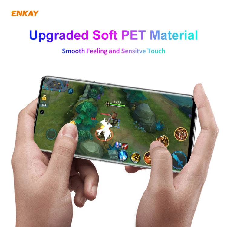 For Samsung Galaxy S21 Ultra 5G ENKAY Hat-Prince 3D Full Screen PET Curved Hot Bending HD Screen Protector Soft Film(Transparent) - For Samsung by ENKAY | Online Shopping UK | buy2fix