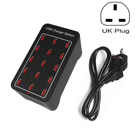 XLD-A7 100W 15 USB Ports Fast Charger Station Smart Charger, AC 110-240V, Plug Size:UK Plug - Multifunction Charger by buy2fix | Online Shopping UK | buy2fix