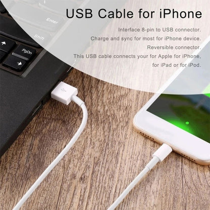 12W USB Charger + USB to 8 Pin Data Cable for iPad / iPhone / iPod Series, AU Plug - USB Charger by buy2fix | Online Shopping UK | buy2fix