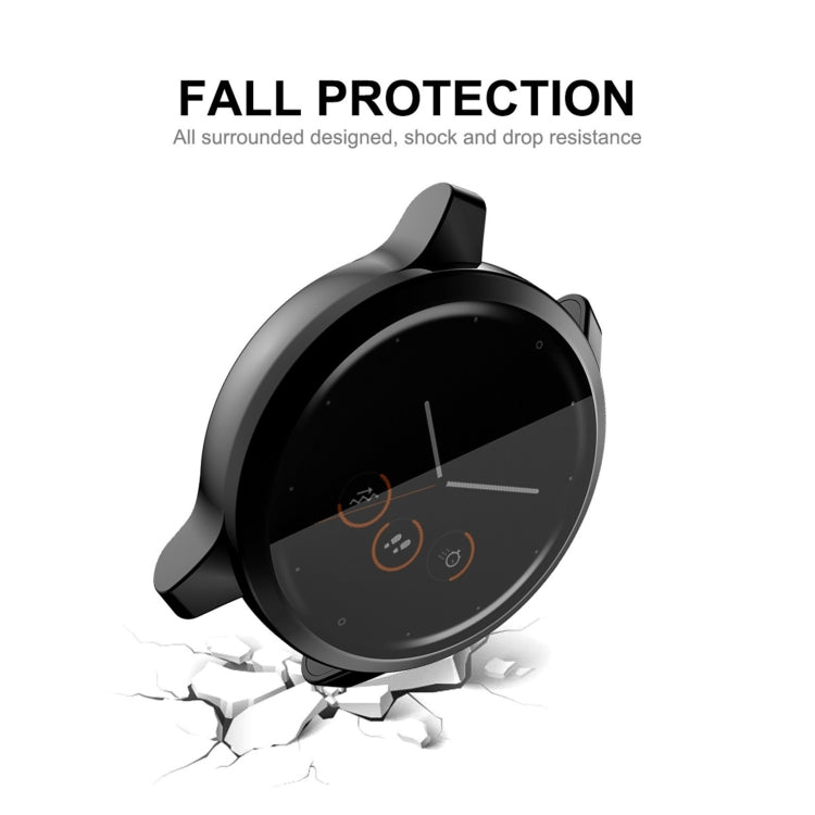 For Garmin Venu 2S 40mm / Vivoactive 4S 40mm ENKAY Hat-Prince Full Coverage Electroplate TPU Soft Case(Black) - Smart Wear by ENKAY | Online Shopping UK | buy2fix
