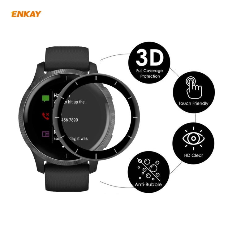 For Venu 2 / Vivoactive 4 45mm 10 PCS ENKAY Hat-Prince 3D Full Screen Soft PC Edge + PMMA HD Screen Protector Film - Screen Protector by ENKAY | Online Shopping UK | buy2fix