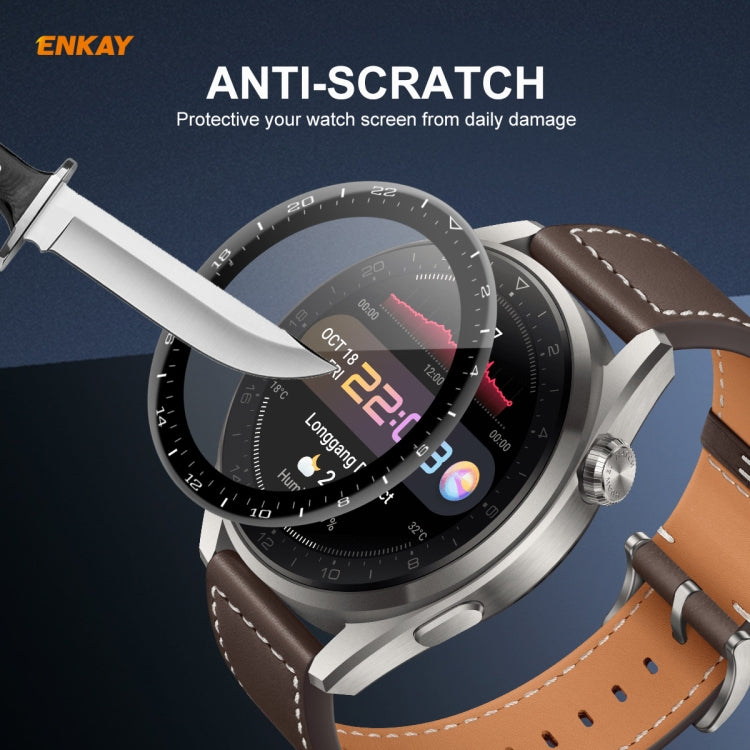 10 PCS For Huawei WATCH 3 Pro 48mm ENKAY Hat-Prince 3D Full Coverage Soft PC Edge + PMMA HD Screen Protector Film - Screen Protector by ENKAY | Online Shopping UK | buy2fix