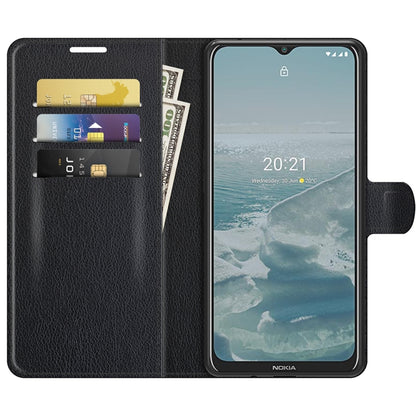 For Nokia G10/G20 Litchi Texture Horizontal Flip Protective Case with Holder & Card Slots & Wallet(Black) - Mobile Accessories by buy2fix | Online Shopping UK | buy2fix