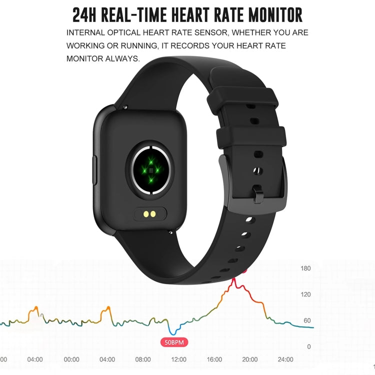 P25 1.69 inch Color Screen Smart Watch, IP68 Waterproof,Support Heart Rate Monitoring/Blood Pressure Monitoring/Blood Oxygen Monitoring/Sleep Monitoring(Pink) - Smart Wear by buy2fix | Online Shopping UK | buy2fix
