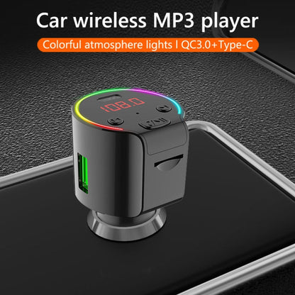 G61 FM Transmitter Music MP3 Player QC3.0 Type-C Quick Charge Support 5.0 Hands-free Car Kit - In Car by buy2fix | Online Shopping UK | buy2fix