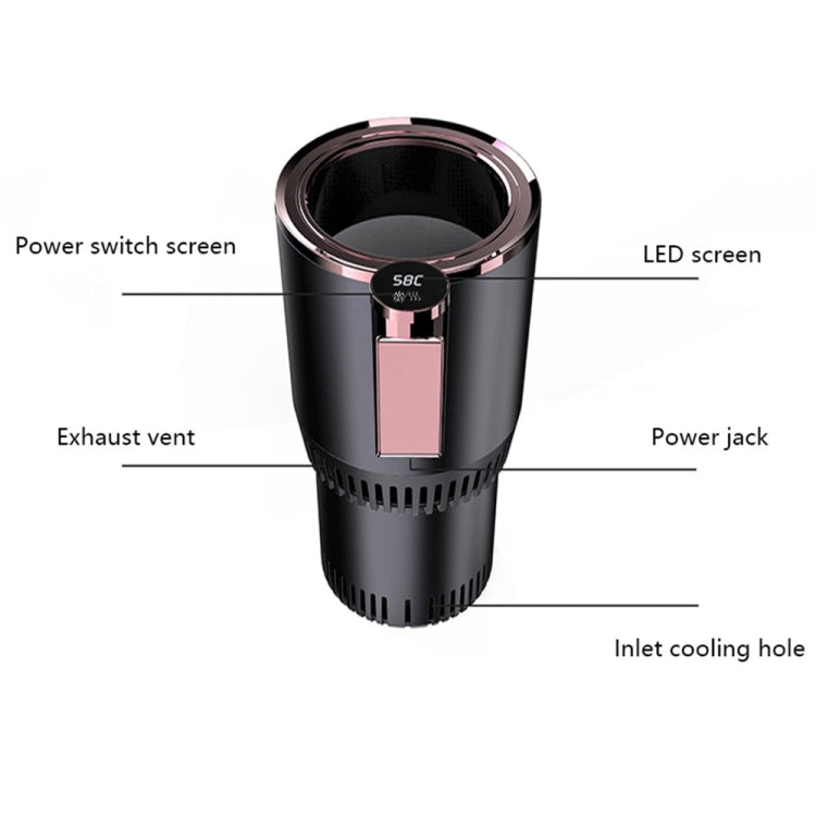 2-in-1 Smart Car Cup Cooler Outdoor Travel Heater Portable Auto Mini Refrigerator 12V Cooling Heating Cup and Drink Holder(Purple) - In Car by buy2fix | Online Shopping UK | buy2fix