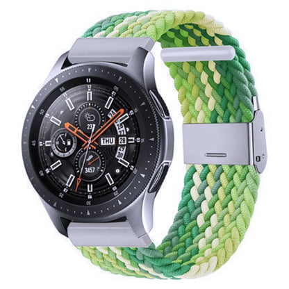 For Samsung Galaxy Watch 4 / Watch 5 20mm Nylon Braided Metal Buckle Watch Band(Turquoise) - Smart Wear by buy2fix | Online Shopping UK | buy2fix
