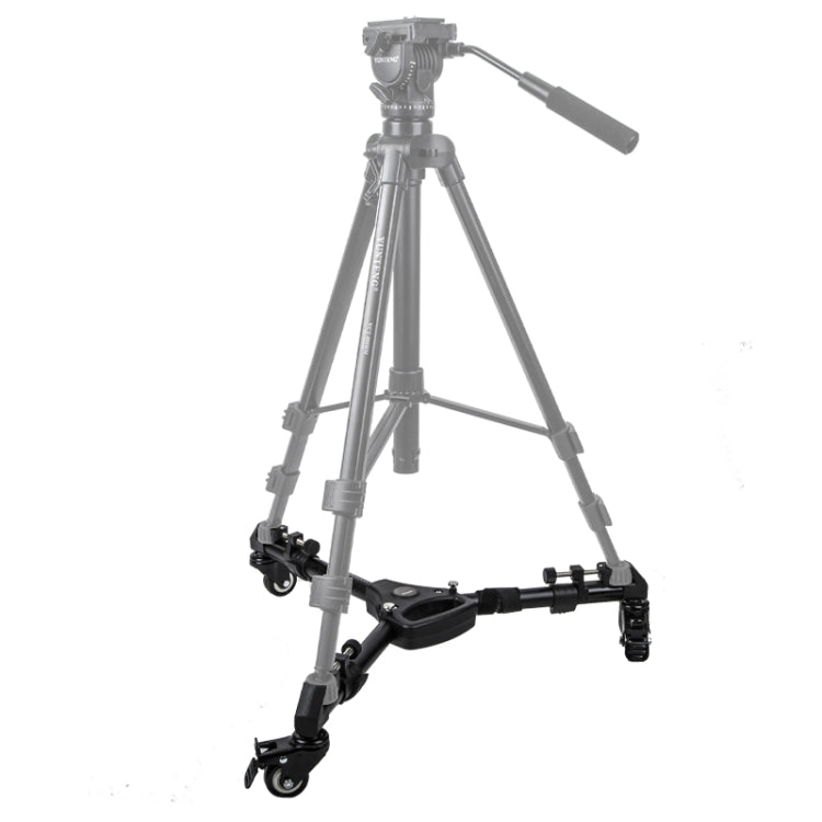 YUNTENG 900 Aluminium Alloy Camera Tripod Foot Wheel Tripod Pulley Base, Load 15KG - Camera Accessories by buy2fix | Online Shopping UK | buy2fix