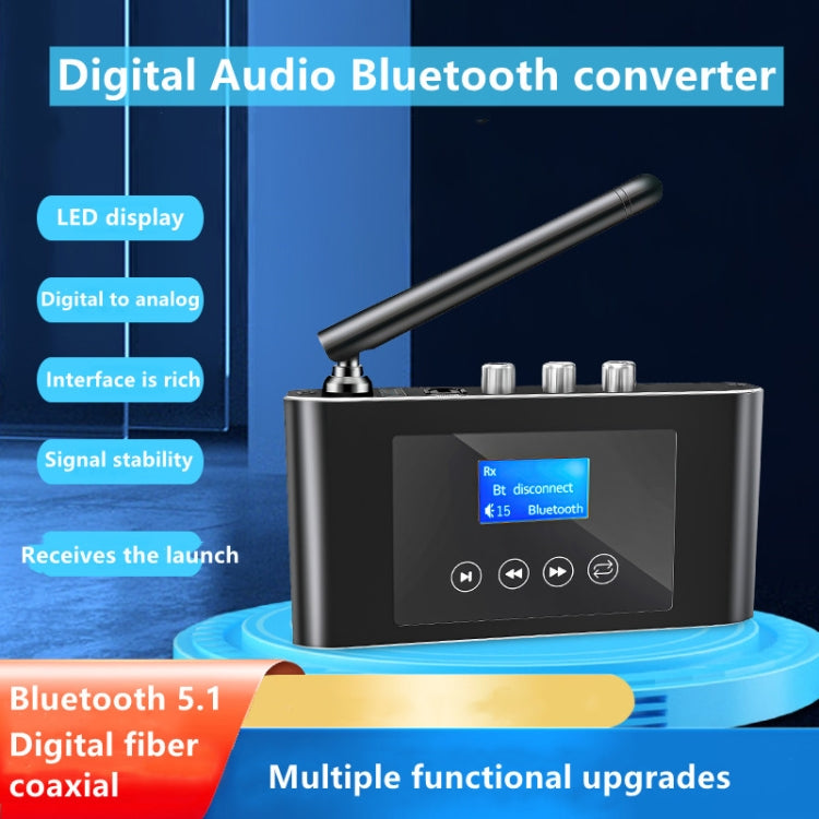 T38 2 in 1 Bluetooth 5.1 Receiver & Transmitter Optical Digital Audio Converter - Apple Accessories by buy2fix | Online Shopping UK | buy2fix