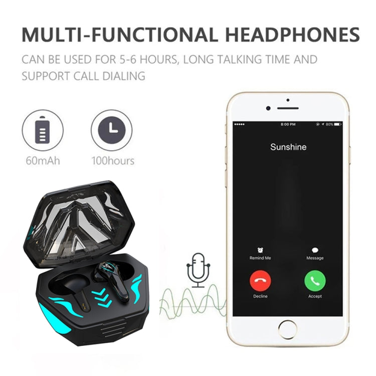 T&G TG8 Wireless 9D Stereo Sports Waterproof Headphone with LED Charging Box - Bluetooth Earphone by T&G | Online Shopping UK | buy2fix