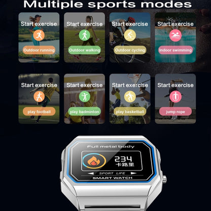 KW18 IP67 0.96 inch Leather Watchband Color Screen Smart Watch(Grey) - Smart Wear by buy2fix | Online Shopping UK | buy2fix
