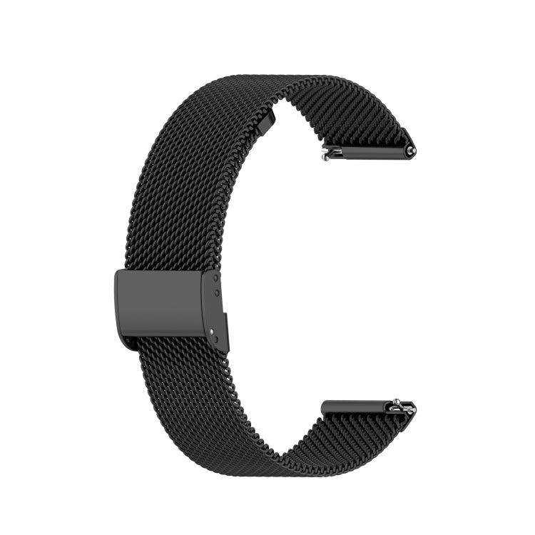 For Samsung Galaxy Gear 2 R380 Milan Metal Steel Mesh Buckle Watch Band(Black) - Smart Wear by buy2fix | Online Shopping UK | buy2fix
