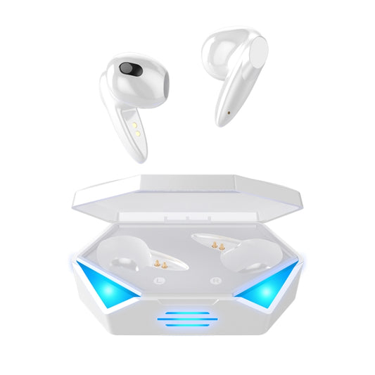 G20 TWS 5.2 Binaural True Stereo Touch Gaming Bluetooth Earphone(White) - TWS Earphone by buy2fix | Online Shopping UK | buy2fix