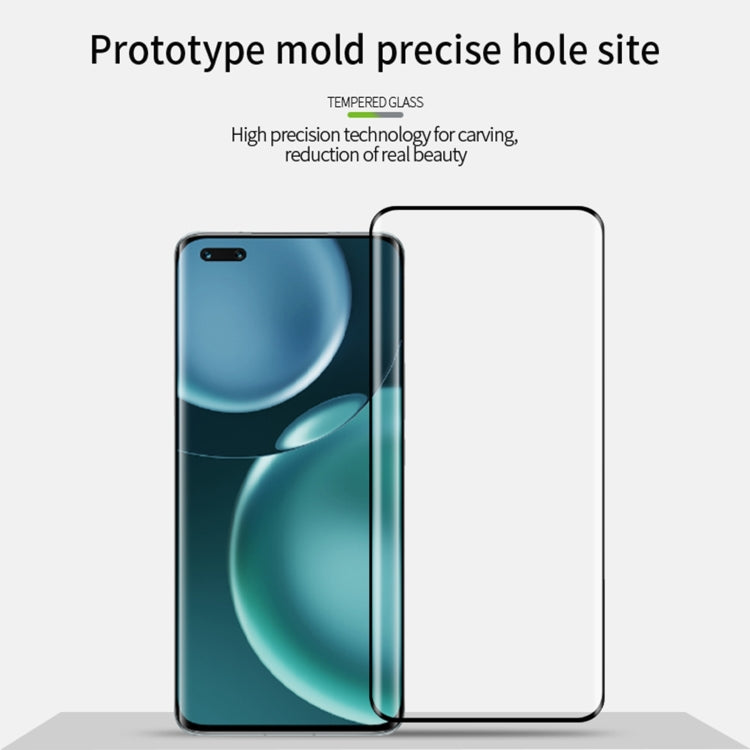 For Honor Magic4 MOFI 9H 3D Explosion-proof Hot Bending Tempered Glass Full Film(Black) - Honor Cases by MOFI | Online Shopping UK | buy2fix