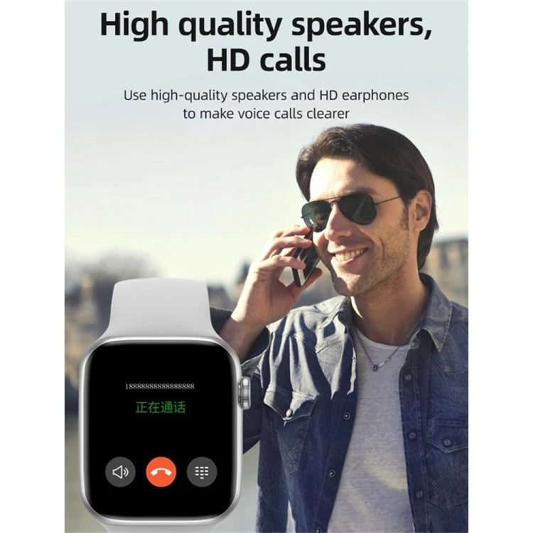 T500 Plus 1.44 inch Color Screen Smart Watch,Support Heart Rate Monitoring/Blood Pressure Monitoring(Black) - Smart Wear by buy2fix | Online Shopping UK | buy2fix