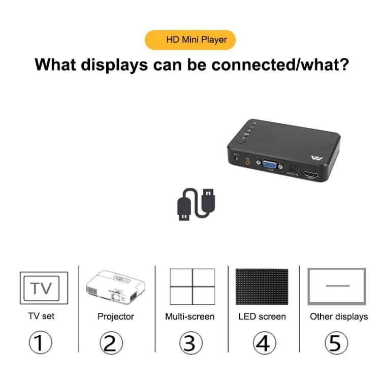 X12 1080P Media Player Horizontal And Vertical Screen Video Advertising AD Player(UK Plug) - Consumer Electronics by buy2fix | Online Shopping UK | buy2fix
