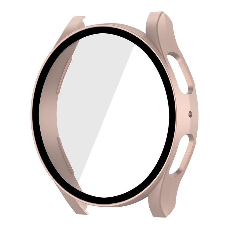 For Samsung Galaxy Watch5 44mm ENKAY Hat-Prince Full Coverage PC Frame + 9H Tempered Glass Case(Pink) - Watch Cases by ENKAY | Online Shopping UK | buy2fix